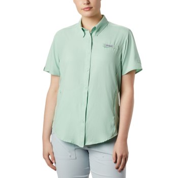 Columbia Overhemd Dames, PFG Tamiami II Short Sleeve Mintgroen, 18BORGSYC